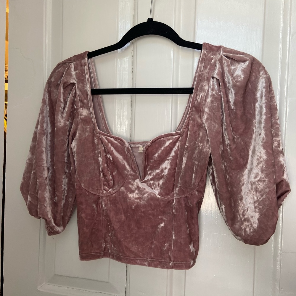 Velvet going out top
